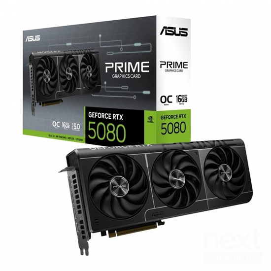 Asus GeForce RTX 5080 16GB GDDR7 Prime OC (90YV0LX0-M0NA00) (ASU90YV0LX0-M0NA00)-ASU90YV0LX0-M0NA00