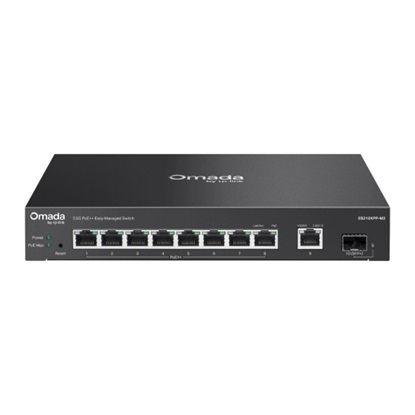 TP-Link Omada 8-Port 2.5G + 2-Port 10G Easy Managed Switch with 8-Port PoE++ (ES210XPP-M2) (TPES210XPP-M2)-TPES210XPP-M2