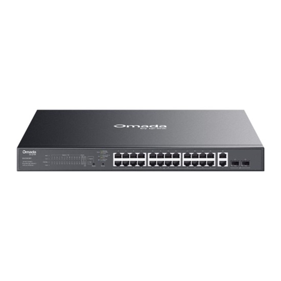 TP-Link Omada 28-Port Gigabit Easy Managed Switch with 24-Port PoE+ (ES228GMP) (TPES228GMP)-TPES228GMP