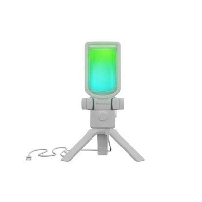 Genesis Gaming Microphone Radium 250 USB - RGB White (NGM-2353) (GNSNGM-2353)-GNSNGM-2353