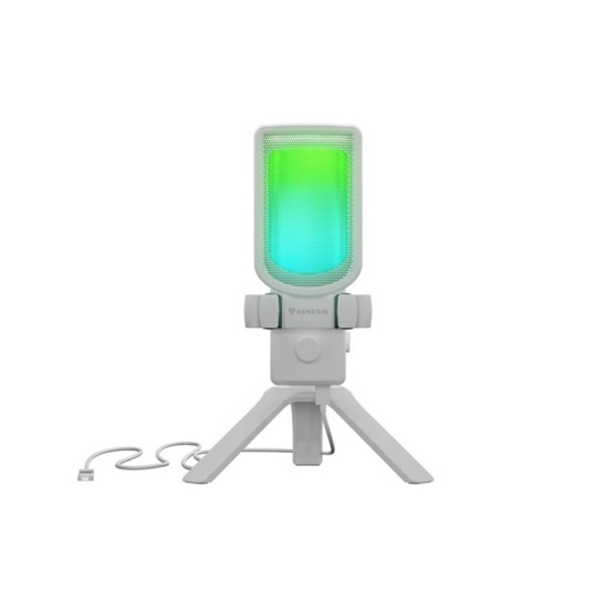 Genesis Gaming Microphone Radium 250 USB - RGB White (NGM-2353) (GNSNGM-2353)-GNSNGM-2353