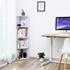 Vasagle Γωνιακή Ξύλινη Ραφιέρα με 4 Ράφια 30 x 30 x 129.5 cm  (LBC42WT) (VASLBC42WT)-VASLBC42WT