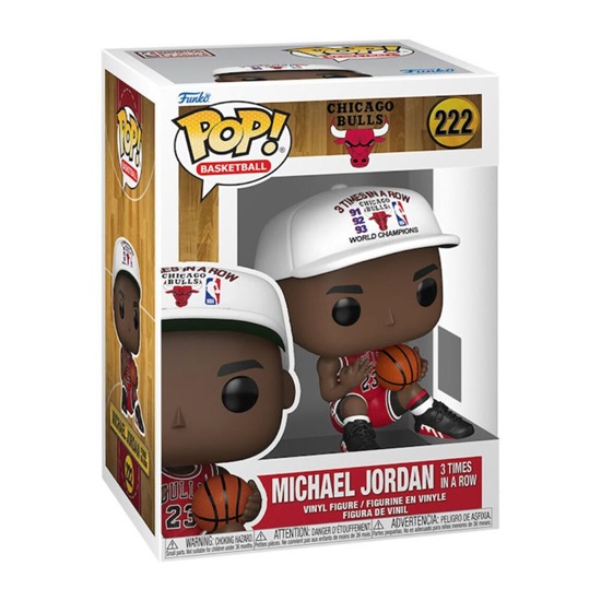 Funko Pop! Sports: Chicago Bulls - Michael Jordan 3 Times in a Row #222 (FNK05381)-FNK05381