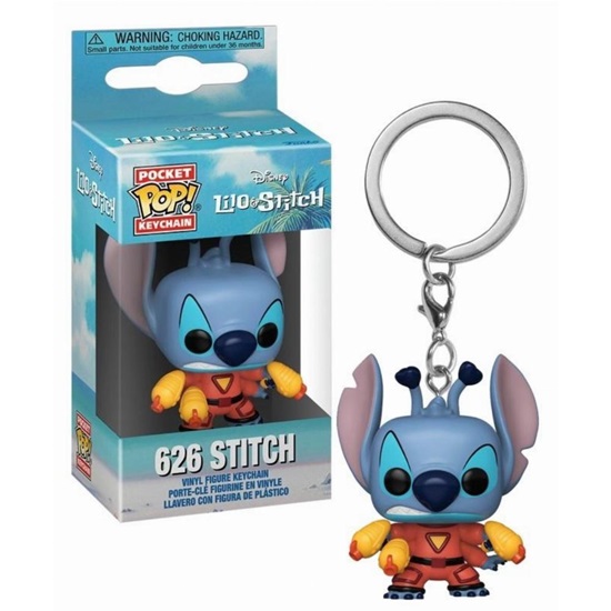 Funko Pocket Pop! Keychain Animation: Lilo & Stitch - 626 Stitch (FNK06838)-FNK06838