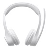 Logitech Zone 300 Wireless Headset White (981-001417) (LOGZONE300WH)-LOGZONE300WH