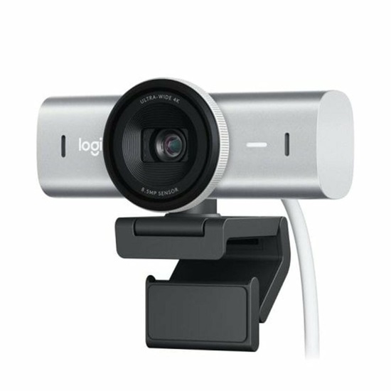 Logitech Webcam MX BRIO 4K Ultra HD Silver (960-001554) (LOGMXBRIOSI)-LOGMXBRIOSI