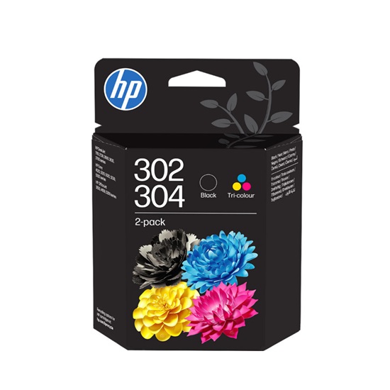 HP Μελάνι Inkjet No.302 / 304 Tricolor / Black 2-Pack (B82L1AE) (HPB82L1AE)-HPB82L1AE