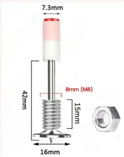 Sango Καρφί Μπετού με Σπείρωμα Μ8 (SAN-90246) (SGO90246)-SGO90246