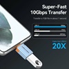 VENTION USB 3.1 Type-C Male to USB Female OTG Adapter with Lanyard Gray Aluminum Alloy Type (CUBH0) (VENCUBH0)-VENCUBH0