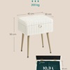 Songmics σκαμπό - τουαλέτας λευκό (cream white)  (LOM505WZ02) (SNGLOM505WZ02)-SNGLOM505WZ02