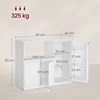 Songmics ντουλάπι κουζίνας 53 × 35 × 40 cm, λευκό (BBK373WB01) (SNGBBK373WB01)-SNGBBK373WB01
