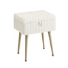 Songmics σκαμπό - τουαλέτας λευκό (cream white)  (LOM505WZ02) (SNGLOM505WZ02)-SNGLOM505WZ02