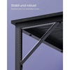 Vasagle Mεταλλικό γραφείο 120 x 60 x 75 cm  Χρώματος Μαύρου (LWD039B56V1) (VASLWD039B56V1)-VASLWD039B56V1