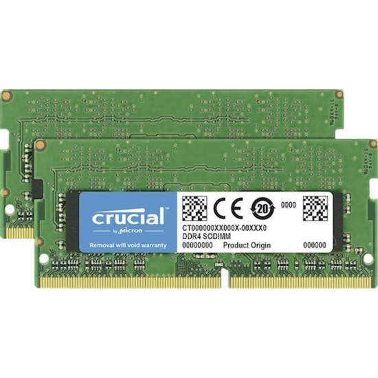 Crucial DDR4-3200 Kit 32GB 2x16GB SODIMM CL22 8Gbit/16Gbit (CT2K16G4SFRA32A) (CRUCT2K16G4SFRA32A)-CRUCT2K16G4SFRA32A