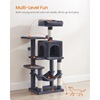 Feandrea Cat Tower Medium, Height 112 cm, up to 4 Cats, Σκούρο Γκρι  (PCT261G01V1) (FEAPCT261G01V1)-FEAPCT261G01V1