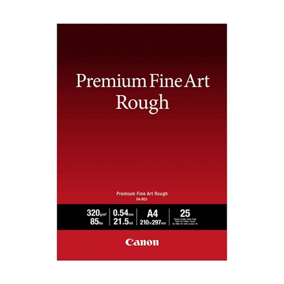 Canon FA-RG1 Photo Paper Premium Fine Art Rough A4 (21x30) 320gr/m² for Printers Inkjet 25 Sheets (4562C001) (CANFA-RG1A4)-CANFA-RG1A4