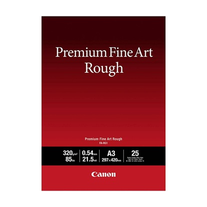 Canon FA-RG1 Photo Paper Premium Fine Art Smooth A3 320gr/m² for Printers Inkjet 25 Sheets (4562C003) (CANFA-RG1A3)-CANFA-RG1A3