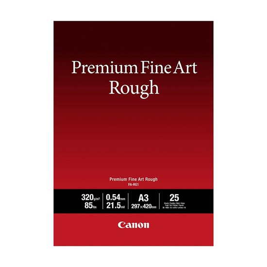 Canon FA-RG1 Photo Paper Premium Fine Art Smooth A3 320gr/m² for Printers Inkjet 25 Sheets (4562C003) (CANFA-RG1A3)-CANFA-RG1A3