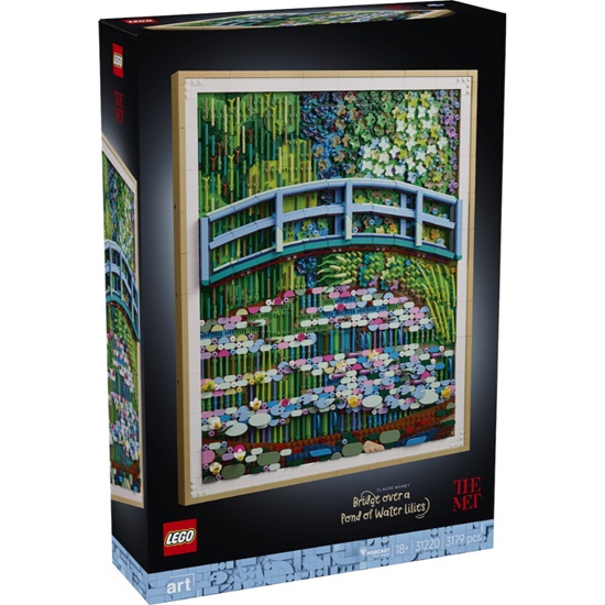 Lego Art Claude Monet Bridge over a Water Lily Pond (31220) (LGO31220)-LGO31220