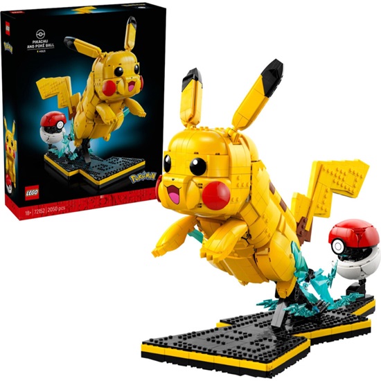 Lego Pokemon Pikachu & Poke Ball (72152) (LGO72152)-LGO72152