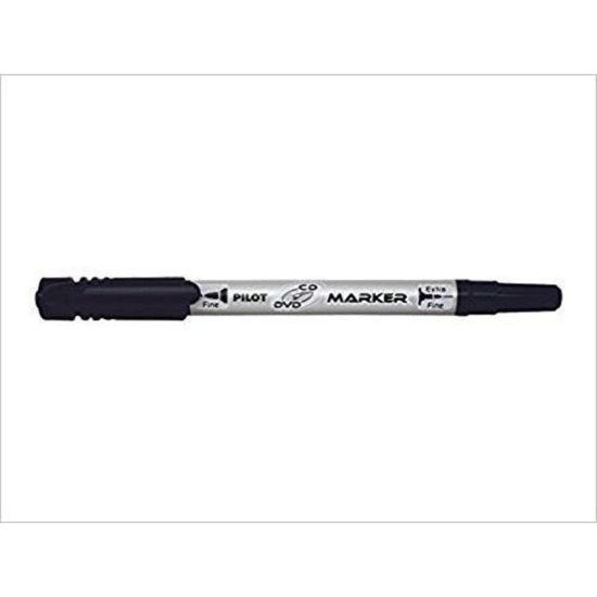 Pilot Twin-Tip CD/DVD Permanent Marker Fine & Extra Fine Black (SCA-TMCD) (PILSCA-TMCD)-PILSCA-TMCD