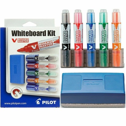Pilot Whiteboard Starter Kit 5080KIT Basic (WMBA-VBM-M-KIT) (PILWMBA-VBM-M-KIT)-PILWMBA-VBM-M-KIT