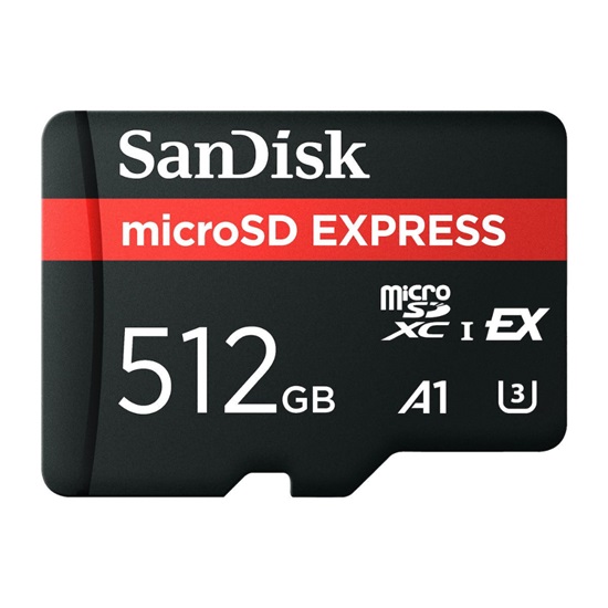 SanDisk Express MicroSD 512GB A1 UHS-I e UHS-II for Switch2 (SDSQXFN-512G-GN4NN) (SANSDSQXFN-256G-GN4NN)-SANSDSQXFN-512G-GN4NN