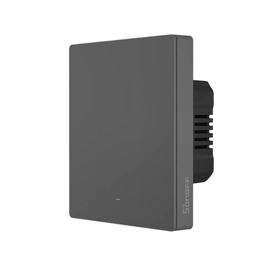 SONOFF Έξυπνος επιτοίχιος διακόπτης WiFi M5-1C-80 (1 καναλιού, για πλαίσιο, γραφίτης) (M5-1C-80) (SONM5-1C-80)-SONM5-1C-80