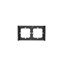 SONOFF Frame for switch M5 80 double 2-fold M5-2C-80-F (graphite/black) (M5-2C-80-F) (SONM5-2C-80-F)-SONM5-2C-80-F