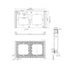 SONOFF Frame for switch M5 80 double 2-fold M5-2C-80-F (graphite/black) (M5-2C-80-F) (SONM5-2C-80-F)-SONM5-2C-80-F