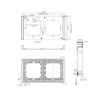 SONOFF Frame for switch M5 80 double 2-fold M5-2C-80-FW (white) (M5-2C-80-FW) (SONM5-2C-80-FW)-SONM5-2C-80-FW