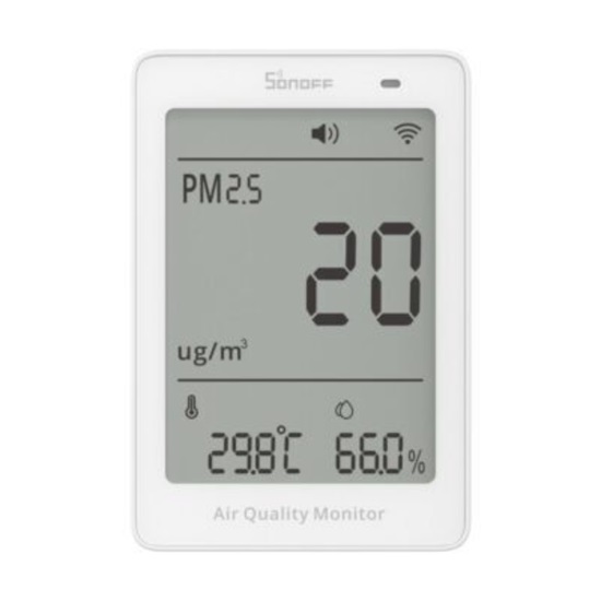 SONOFF AirGuard PM2.5 SAWF-07P WiFi LCD Οθόνη παρακολούθησης ποιότητας αέρα (SAWF-07P) (SONSAWF-07P)-SONSAWF-07P