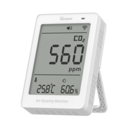 SONOFF AirGuard CO2 SAWF-08P WiFi LCD Μετρητής ποιότητας αέρα (SAWF-08P) (SONSAWF-08P)-SONSAWF-08P