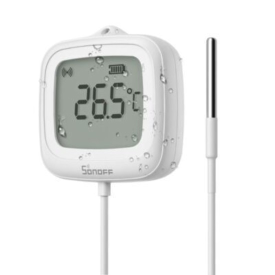 SONOFF Αισθητήρας θερμοκρασίας ZigBee LCD SNZB-02LD (με αισθητήρα) (SNZB-02LD) (SONSNZB-02LD)-SONSNZB-02LD
