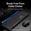 VENTION Wireless Full-Size Silent Keyboard & Mouse Combo Black Slim Type US (KTZB0-EN) (VENKTZB0-EN)-VENKTZB0-EN