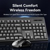 VENTION Wireless Full-Size Silent Keyboard & Mouse Combo Black Slim Type US (KTZB0-EN) (VENKTZB0-EN)-VENKTZB0-EN