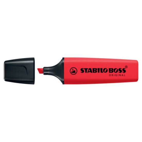 Stabilo Boss Highlighter Red 5mm (70/48) (STAB70-48)-STAB70-48