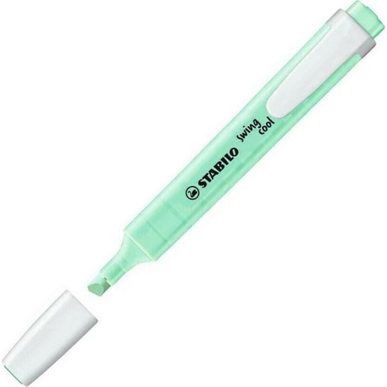 Stabilo Swing Cool Highlighter Green/Hint Of Mint 4mm (275/116-8) (STAB275-116-8)-STAB275-116-8