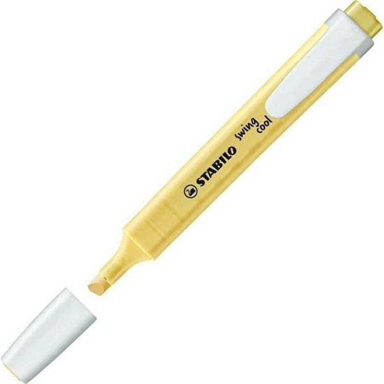 Stabilo Swing Cool Highlighter Yellow 4mm (275/144-8) (STAB275-144-8)-STAB275-144-8