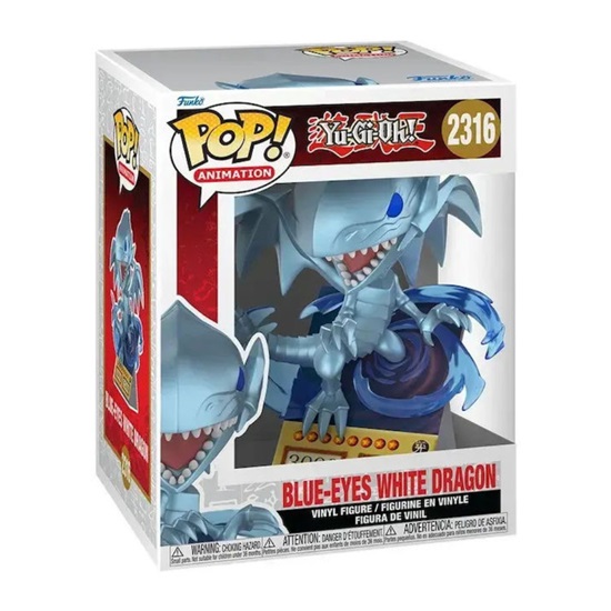 Funko Pop! Animation: Yu-Gi-Oh! - Blue-Eyes White Dragon #2316 (FNK66088)-FNK66088