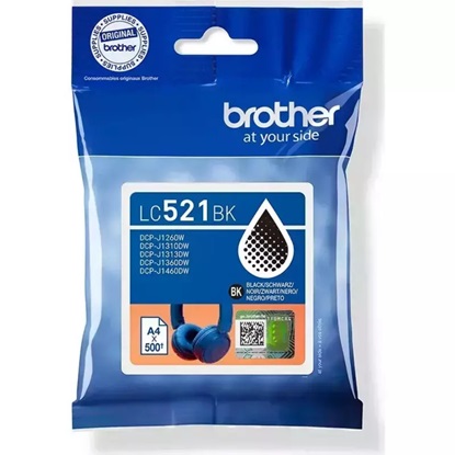 Brother Μελάνι Inkjet LC-521 Black (LC521BK) (BROLC521BK)-BROLC521BK