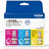Brother BTD100CLVAL Ink Bottle Value Pack CMY (Cyan/Magenta/Yellow) (BTD100CLVAL) (BROBTD100CLVAL)-BROBTD100CLVAL