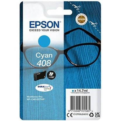 Epson Μελάνι Inkjet No.408 Cyan (C13T09J24010) (EPST09J240)-EPST09J240
