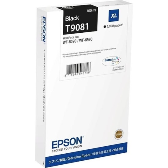 Epson Inkjet Ink Cartridge T90814N XL Black (C13T90814N) (EPST90814N)-EPST90814N