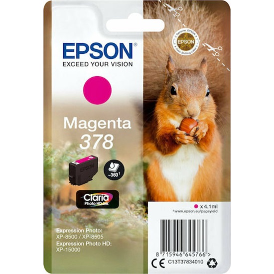 Epson Inkjet Ink Cartridge 378 Magenta (C13T37834010) (EPST37834010)-EPST37834010
