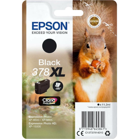 Epson Inkjet Ink Cartridge 378XL Black (C13T37914010) (EPST37914010)-EPST37914010