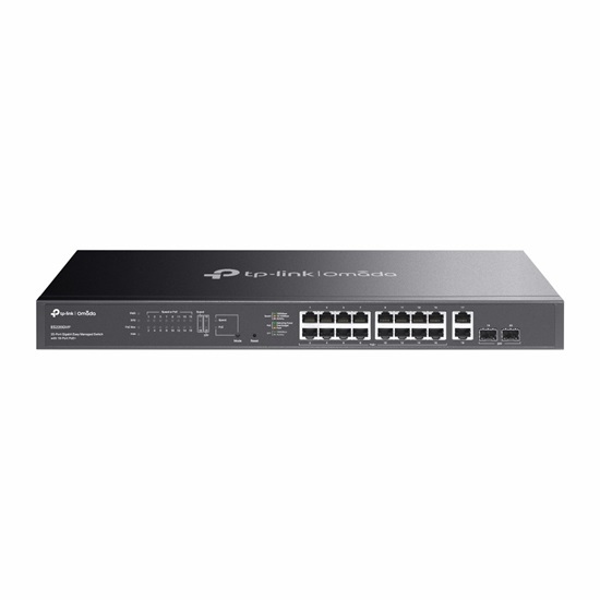 TP-Link Omada 20-Port Gigabit Easy Managed Switch with 16-Port PoE+ (ES220GMP) (TPES220GMP)-TPES220GMP