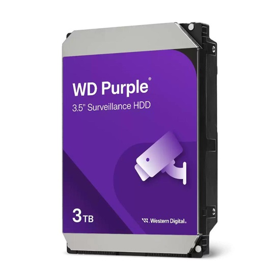 Western Digital Εσωτερικός Σκληρός Δίσκος 3TB (CMR) (Purple 3.5") (WD34PURZ)-WD34PURZ