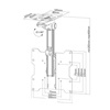 Neomounts Monitor/TV Ceiling Mount Full Motion 10''-40'' up to 20kg (NEOFPMA-C020BLACK)-NEOFPMA-C020BLACK