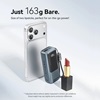 VENTION Mini 10000mAh Power Bank (USB-C + USB-A) with Built-in Lanyard 22.5W Gray LED Display Type (FKOH0) (VENFKOH0)